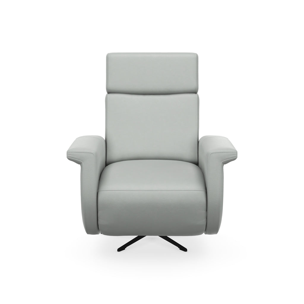 Molly Reclining Swivel Chair in Leather 6169-11