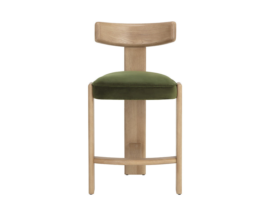 Sunpan Horton Counter Stool Rustic Oak | Cadieux Interiors - Ottawa ...