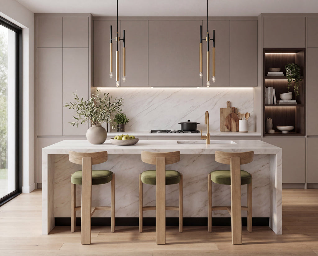Sunpan Horton Counter Stool Rustic Oak | Cadieux Interiors - Ottawa ...