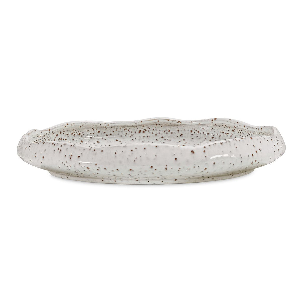 Stardust Ripple Indoor-Outdoor Bowl, White