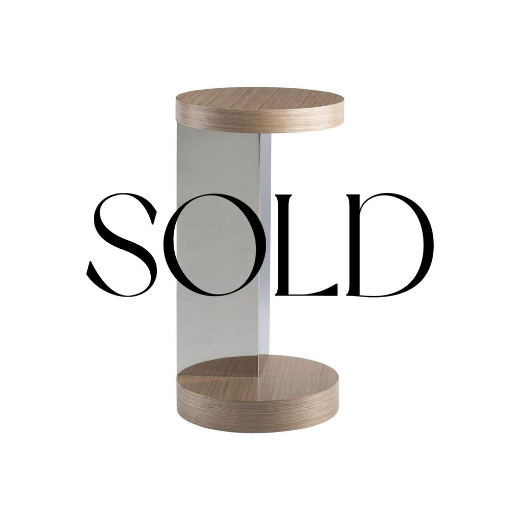 SOLD - MODULUM PEDESTAL ACCENT TABLE - FLOOR MODEL SALE