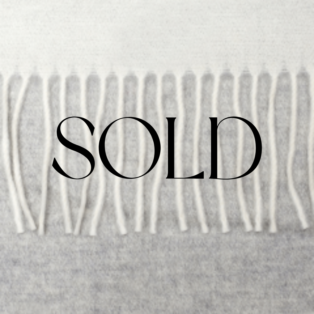 SOLD - Dolomiti Throw - Ivory & Pearl - Wool & Cashmere