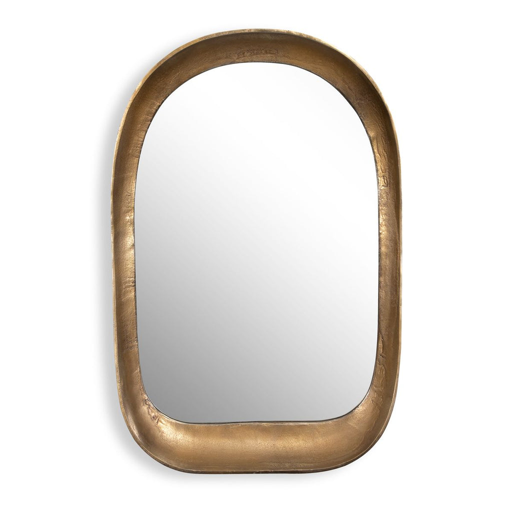 Bradano Arch Mirror in Brass - 36"H
