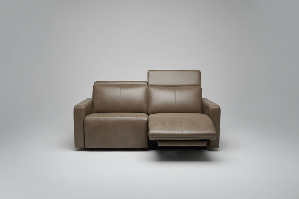 Patty Reclining 77" Sofa in Leather 6137-58
