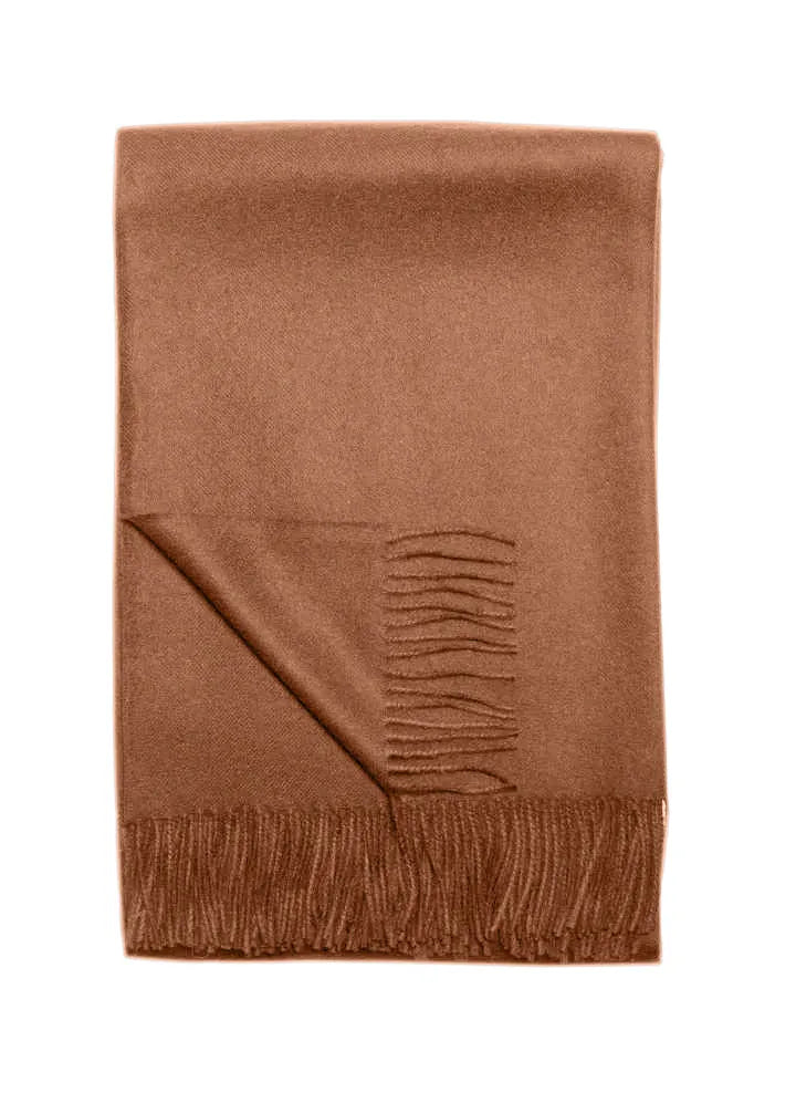 Paris Baby Alpaca Throw - Camel - 50" x 70"