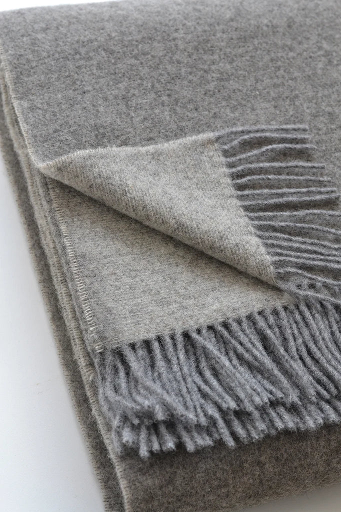 Trafalgar Double Sided Throw - Grey & Chestnut - 55" x 78"