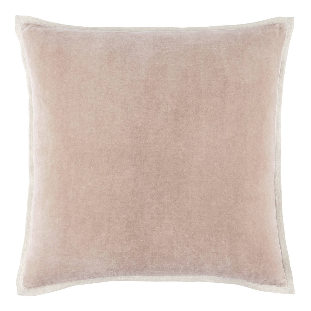 Gehry Velvet/Linen Stone Accent Pillow - 22"x22"