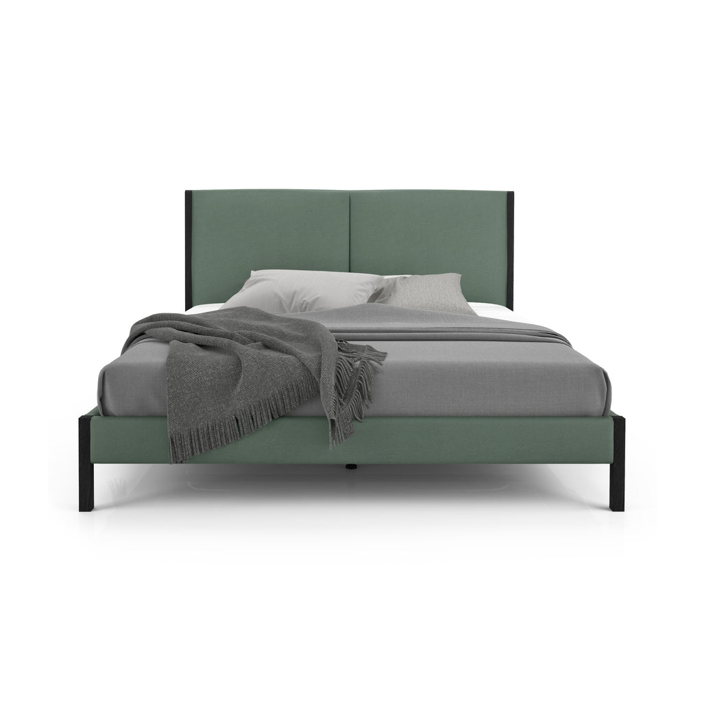 Edgar Upholstered Bed with Ventilated Panel Support + 2 SIZES + 12 FINISH OPTIONS + 30 FABRIC OPTIONS(CI)