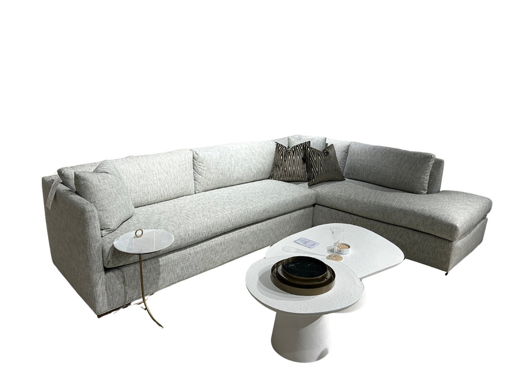 ADELLE SECTIONAL IN DUNMEYER MINERAL - FLOOR MODEL SALE
