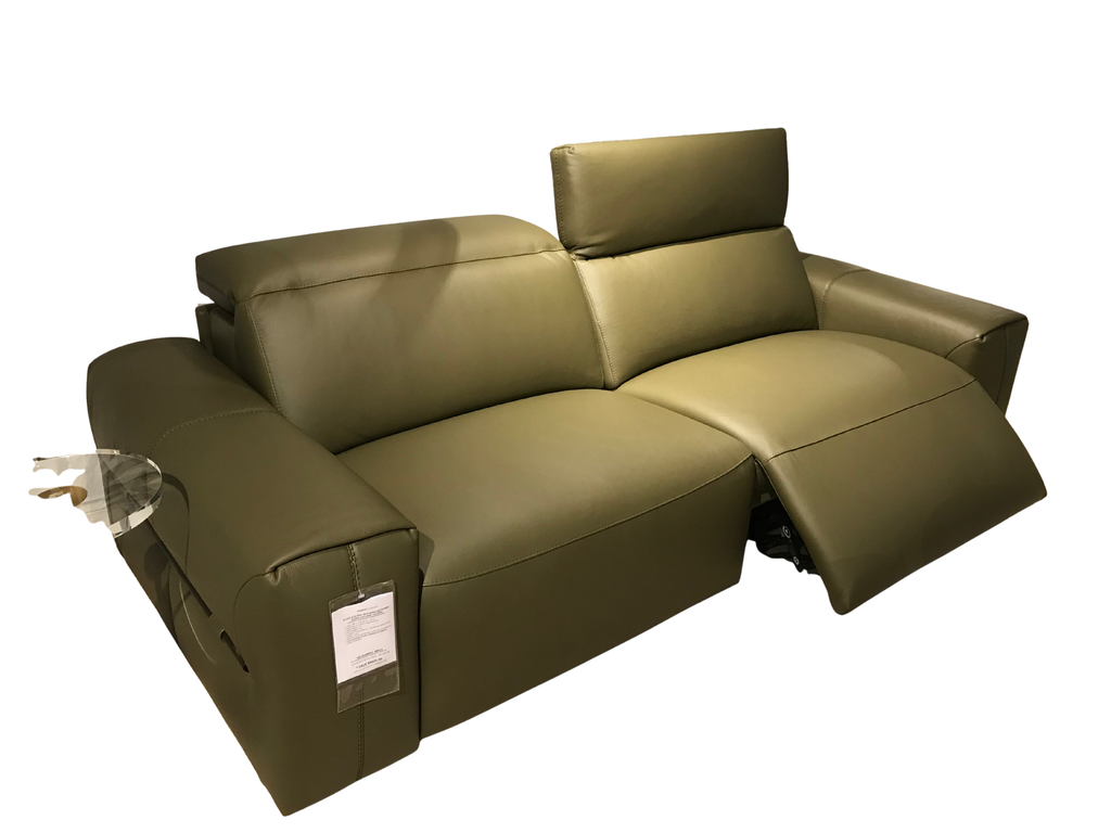 ALCOR ELECTRIC RECLINING SECTIONAL - OLIVIA NATURAL LEATHER