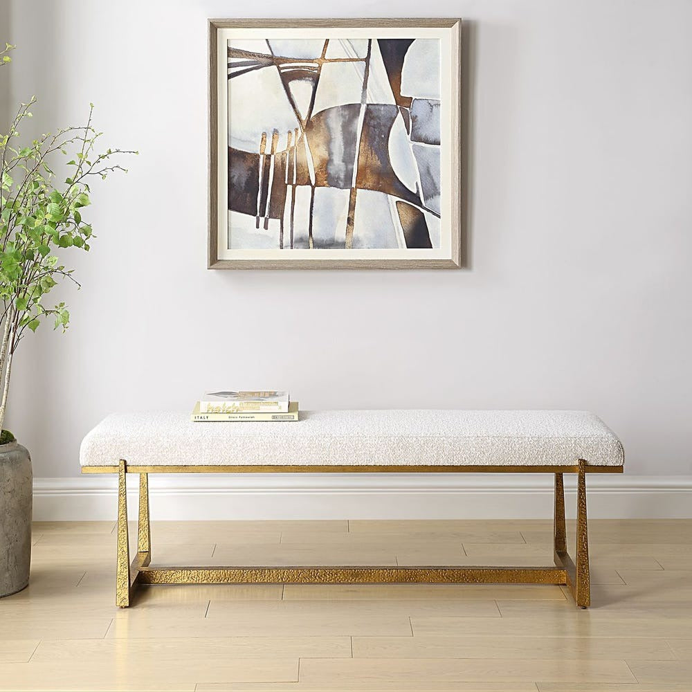 Midas Bench in Gold - 60"W