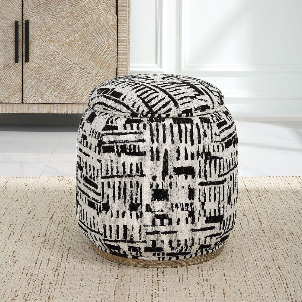 Dialogue Storage Ottoman - 18" Round