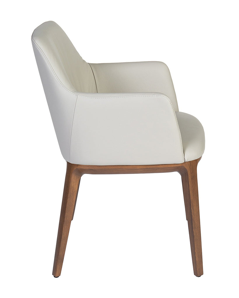 Lidia Dining Arm Chair (available in 3 Leather colours) (CI)