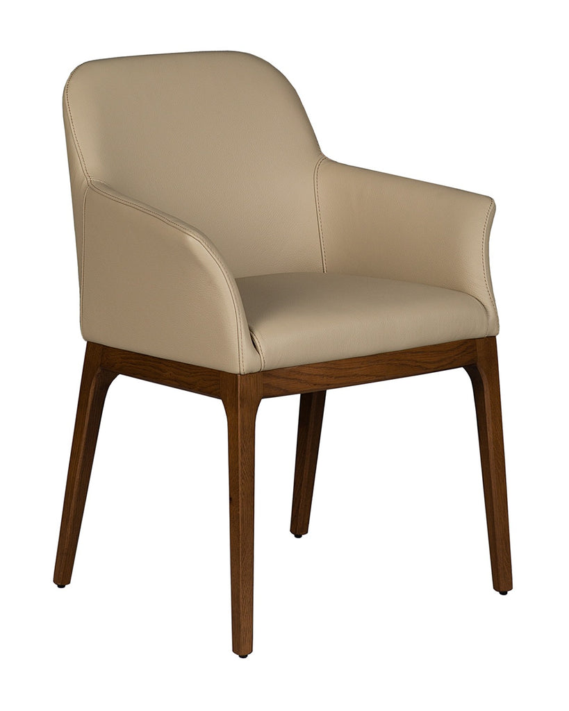 Ann Dining Arm Chair (Available in 4 Leather colours) (CI)