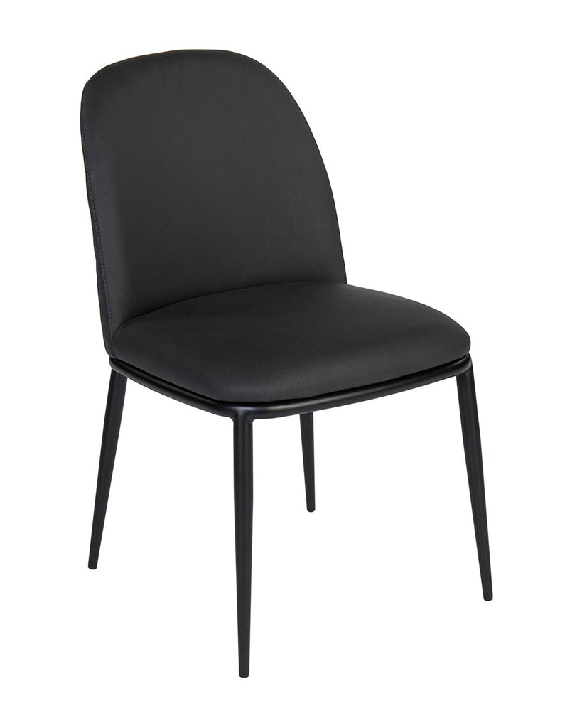 Camila Dining Side Chair Metal Base (Available in 3 Leather Colours) (CI)