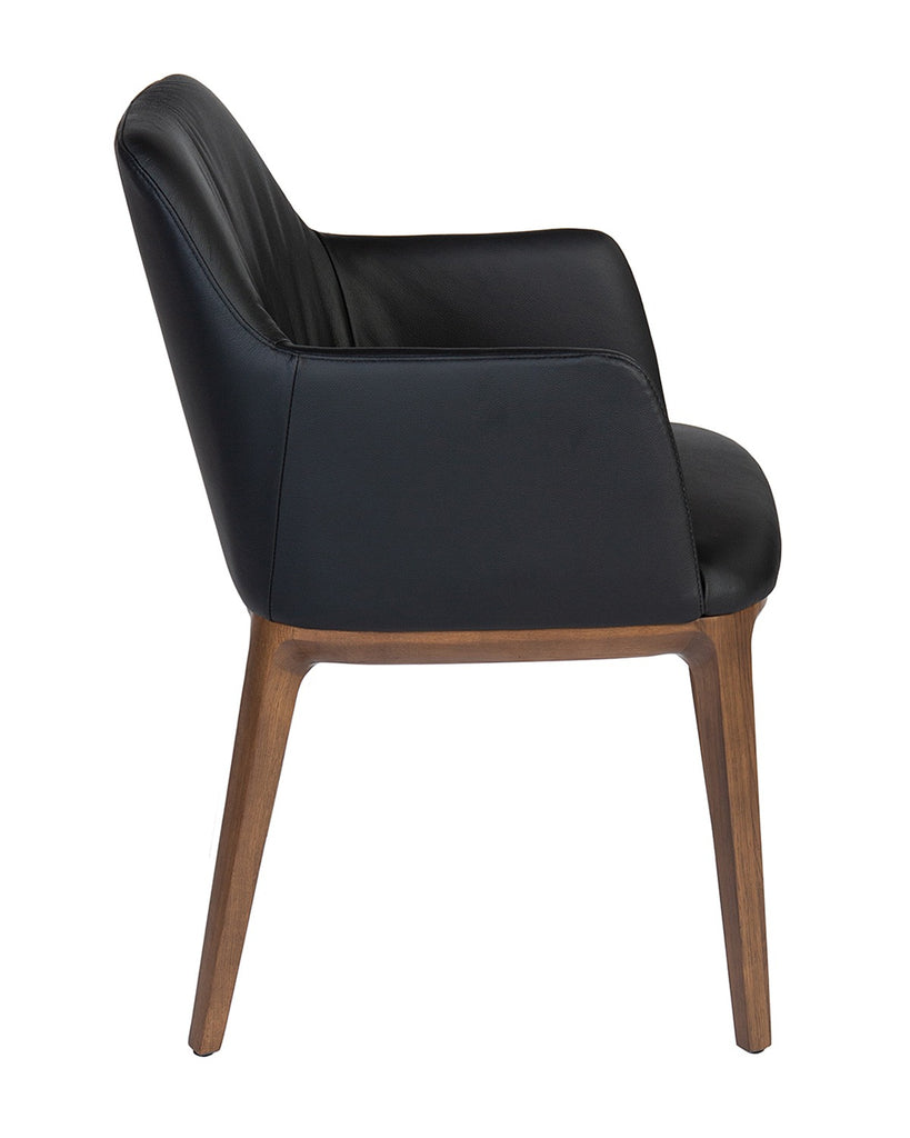 Lidia Dining Arm Chair (available in 3 Leather colours) (CI)