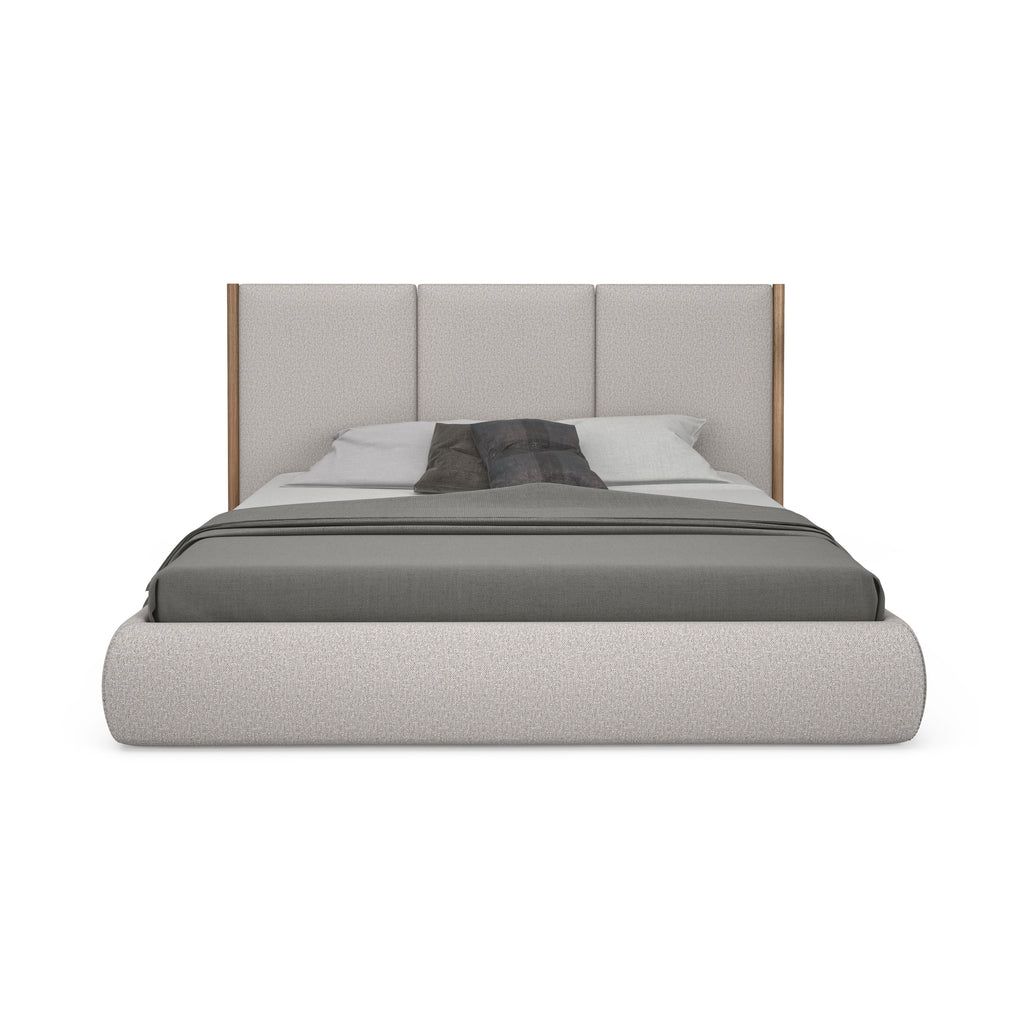 Lawrence Upholstered Bed with Ventilated Panel Support + 14 WHITE OAK FINISH OPTIONS + 30 FABRIC OPTIONS (CI)