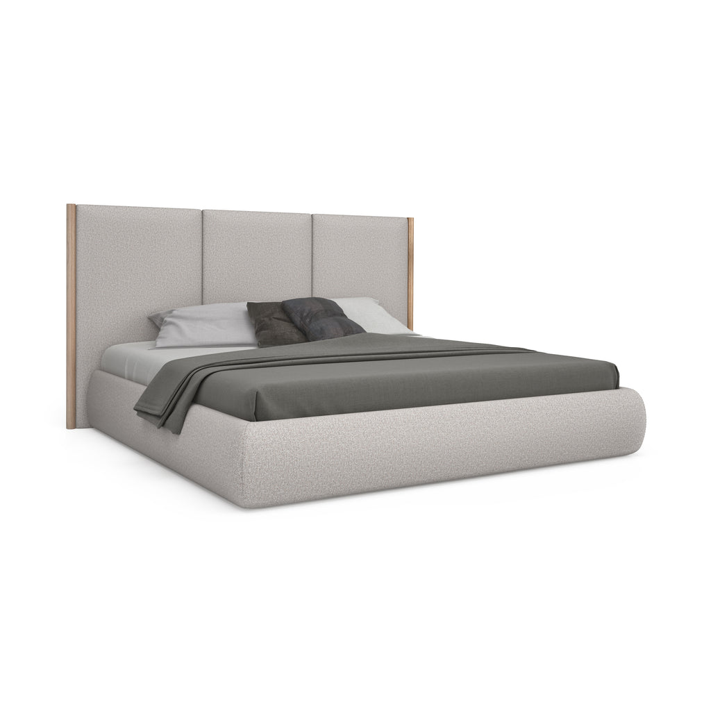 Lawrence Upholstered Bed with Ventilated Panel Support + 14 WHITE OAK FINISH OPTIONS + 30 FABRIC OPTIONS (CI)