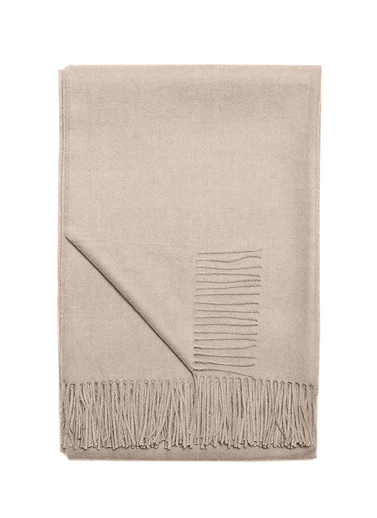 Paris Baby Alpaca Throw - Tan - 50 x 70