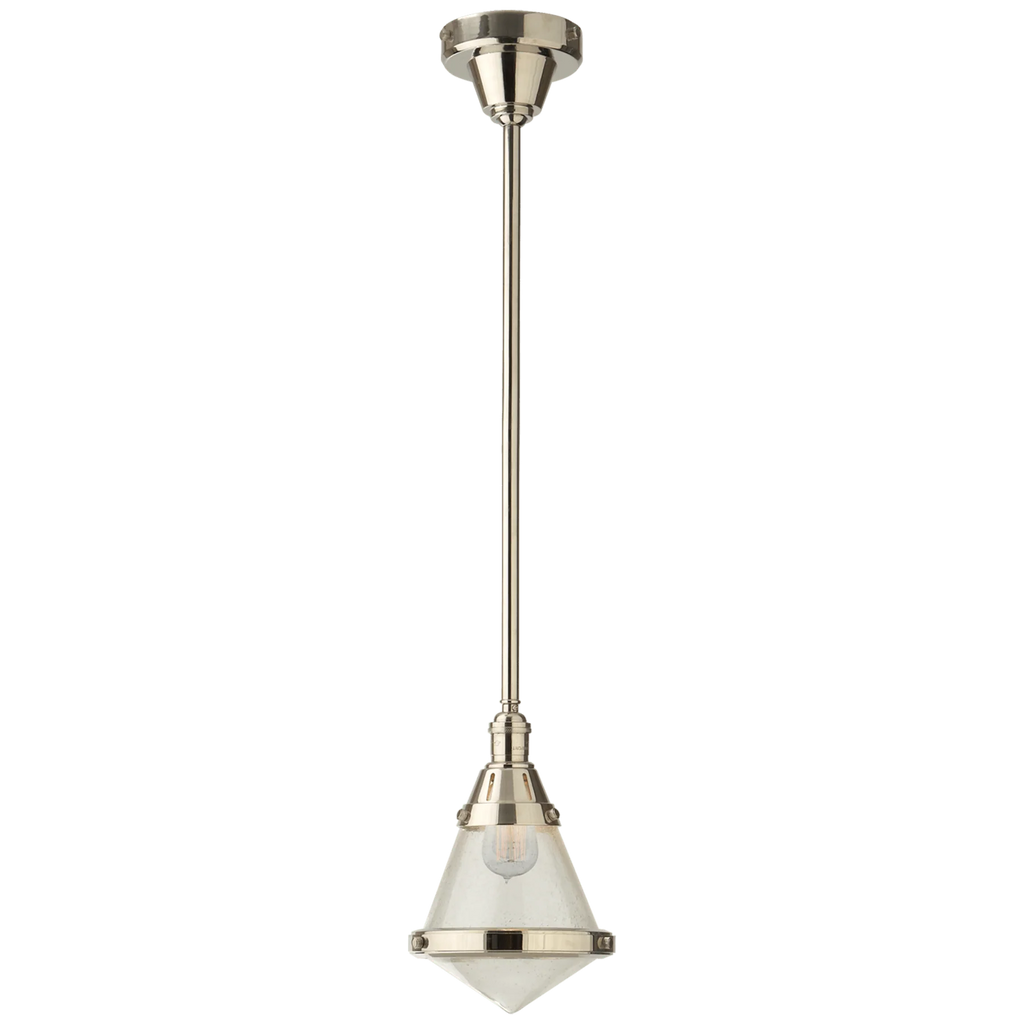 Gale Petite Pendant Light in Polished Nickel