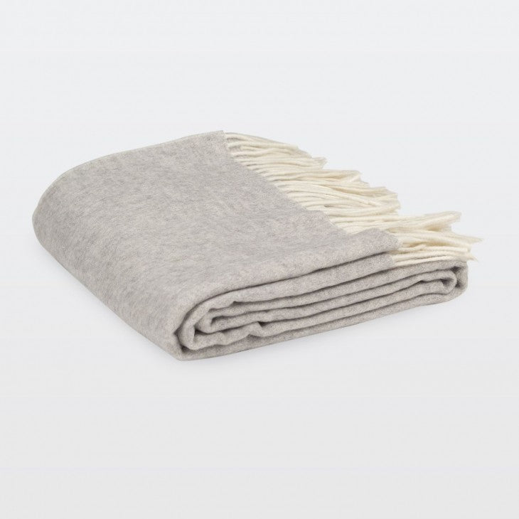 Dolomiti Throw - Ivory & Pearl - Wool & Cashmere